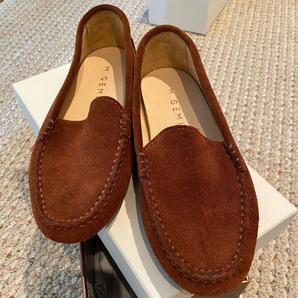 NIB - M. Gemi brown suede driving Mocs 36.5